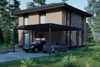 Проект двухэтажного дома из газобетона Roc-n-Rey Inversia