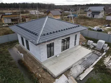 Строительство коттеджа по проекту FH-70K KVADRO