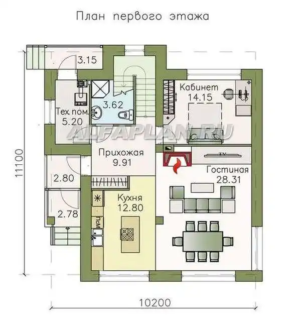 Проект дома 357A Виток спирали_2