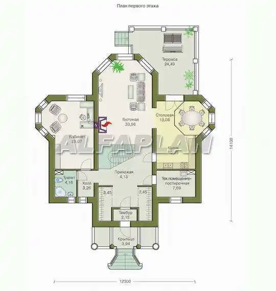 Проект дома 78A Петровское барокко_3