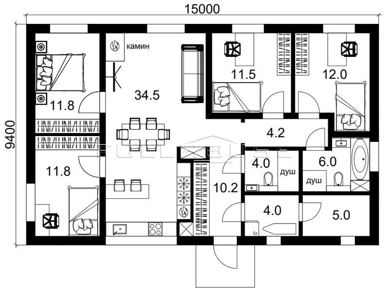 Проект дома Фора 115П_5