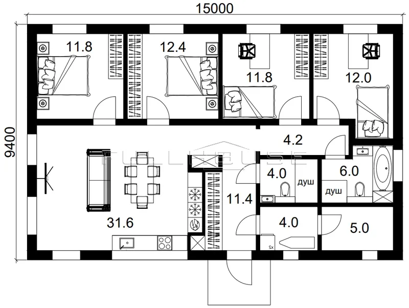 Проект дома Фора 115П_3