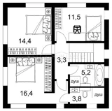 Проект дома Статус 113М_9
